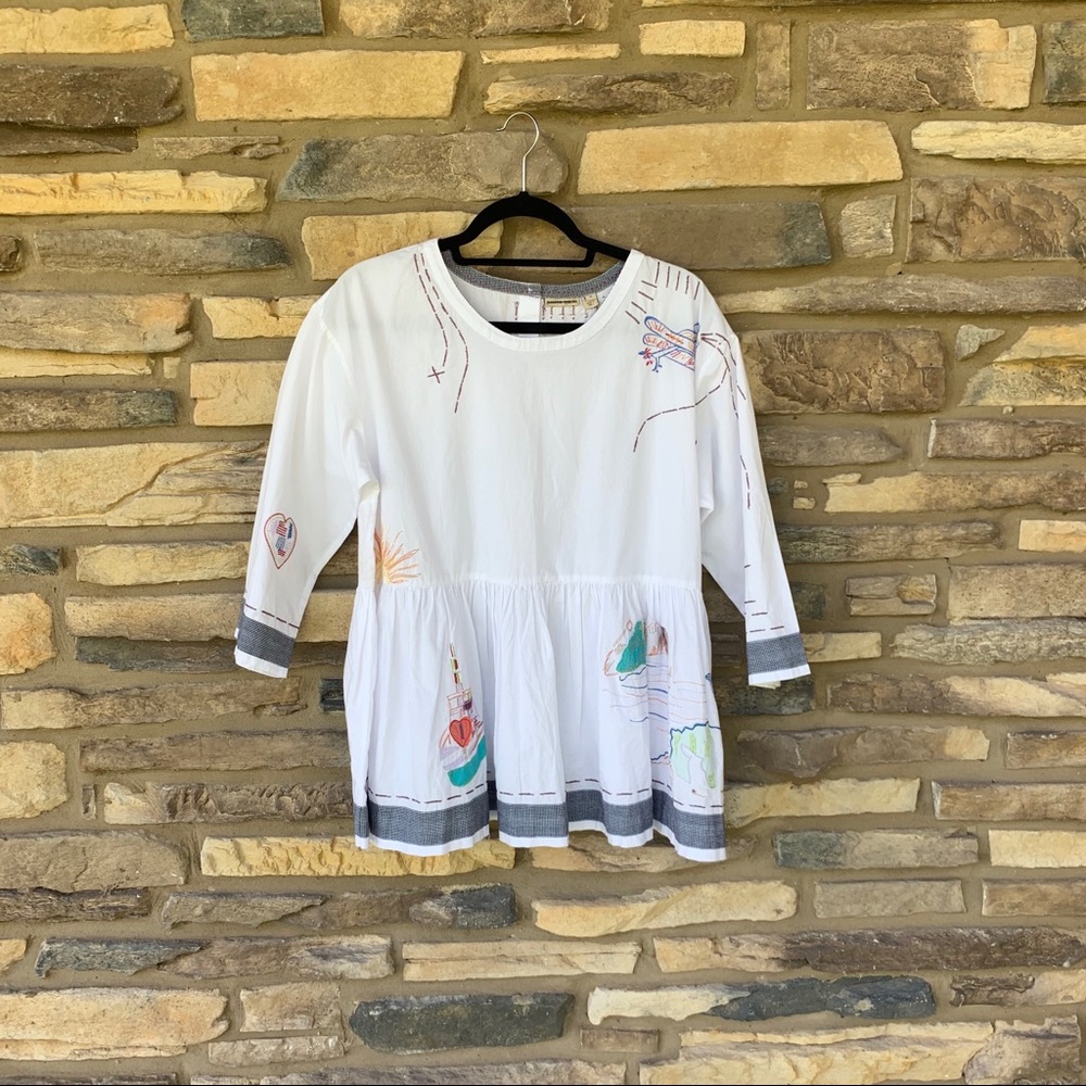 Embroidered Top from Anthropology